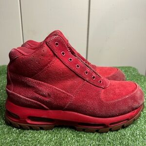 Size 7Y- Nike Air Max Goadome Boot GS Gym Red / Gum Nike Boots 2016